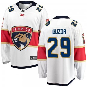 Men's Fanatics Branded Florida Panthers Mack Guzda White Away Jersey - Breakaway