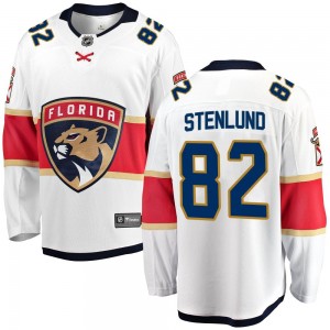 Men's Fanatics Branded Florida Panthers Kevin Stenlund White Away Jersey - Breakaway