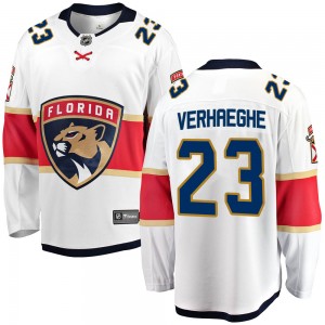 Men's Fanatics Branded Florida Panthers Carter Verhaeghe White Away Jersey - Breakaway