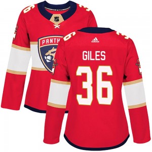Women's Adidas Florida Panthers Patrick Giles Red Home Jersey - Authentic