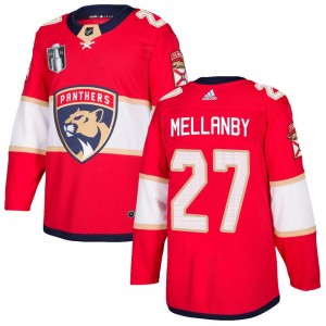 Men's Adidas Florida Panthers Scott Mellanby Red Home 2023 Stanley Cup Final Jersey - Authentic