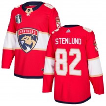 Men's Adidas Florida Panthers Kevin Stenlund Red Home 2023 Stanley Cup Final Jersey - Authentic