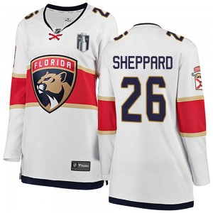 Women's Fanatics Branded Florida Panthers Ray Sheppard White Away 2023 Stanley Cup Final Jersey - Breakaway