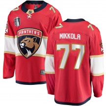 Youth Fanatics Branded Florida Panthers Niko Mikkola Red Home 2023 Stanley Cup Final Jersey - Breakaway