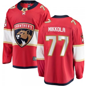 Men's Fanatics Branded Florida Panthers Niko Mikkola Red Home Jersey - Breakaway