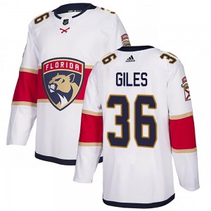 Youth Adidas Florida Panthers Patrick Giles White Away Jersey - Authentic