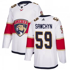 Youth Adidas Florida Panthers Gracyn Sawchyn White Away Jersey - Authentic