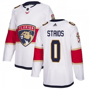 Youth Adidas Florida Panthers Nathan Staios White Away Jersey - Authentic