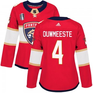Women's Adidas Florida Panthers Jay Bouwmeester Red Home 2023 Stanley Cup Final Jersey - Authentic