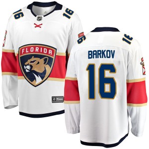 Youth Fanatics Branded Florida Panthers Aleksander Barkov White Away Jersey - Breakaway