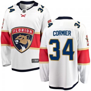 Youth Fanatics Branded Florida Panthers Evan Cormier White Away Jersey - Breakaway