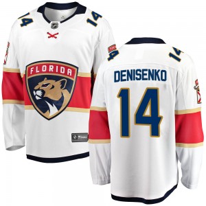 Youth Fanatics Branded Florida Panthers Grigori Denisenko White Away Jersey - Breakaway