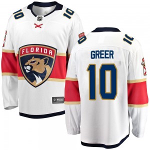 Youth Fanatics Branded Florida Panthers A.J. Greer White Away Jersey - Breakaway