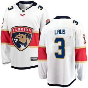 Youth Fanatics Branded Florida Panthers Paul Laus White Away Jersey - Breakaway