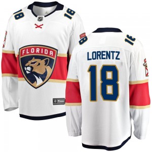 Youth Fanatics Branded Florida Panthers Steven Lorentz White Away Jersey - Breakaway