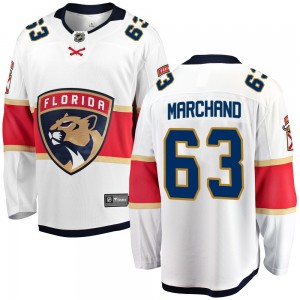 Youth Fanatics Branded Florida Panthers Brad Marchand White Away Jersey - Breakaway