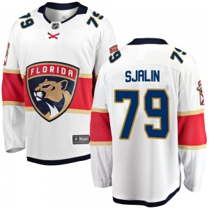 Youth Fanatics Branded Florida Panthers Calle Sjalin White Away Jersey - Breakaway