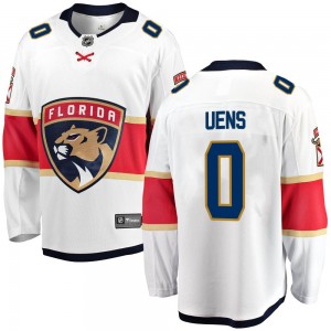 Youth Fanatics Branded Florida Panthers Zachary Uens White Away Jersey - Breakaway