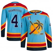 Men's Adidas Florida Panthers Jay Bouwmeester Light Blue Reverse Retro 2.0 2023 Stanley Cup Final Jersey - Authentic