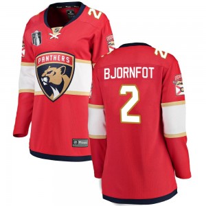 Women's Fanatics Branded Florida Panthers Tobias Bjornfot Red Home 2023 Stanley Cup Final Jersey - Breakaway