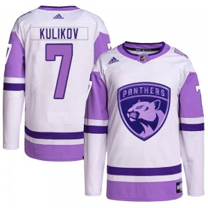 Youth Adidas Florida Panthers Dmitry Kulikov White/Purple Hockey Fights Cancer Primegreen Jersey - Authentic