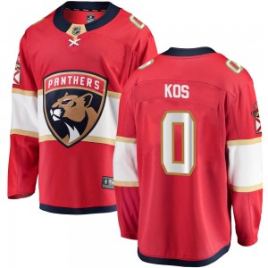 Youth Fanatics Branded Florida Panthers Jakub Kos Red Home Jersey - Breakaway