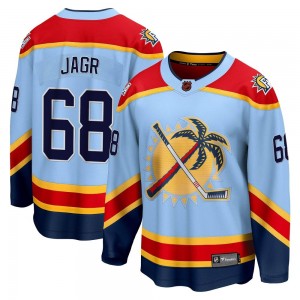Men's Fanatics Branded Florida Panthers Jaromir Jagr Light Blue Special Edition 2.0 Jersey - Breakaway