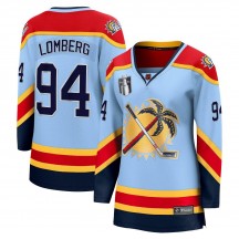 Women's Fanatics Branded Florida Panthers Ryan Lomberg Light Blue Special Edition 2.0 2023 Stanley Cup Final Jersey - Breakaway
