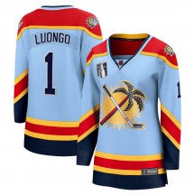 Women's Fanatics Branded Florida Panthers Roberto Luongo Light Blue Special Edition 2.0 2023 Stanley Cup Final Jersey - Breakawa