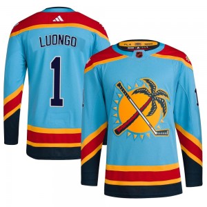 Men's Adidas Florida Panthers Roberto Luongo Light Blue Reverse Retro 2.0 Jersey - Authentic