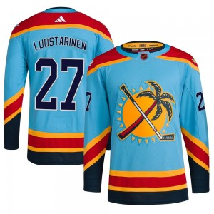Men's Adidas Florida Panthers Eetu Luostarinen Light Blue Reverse Retro 2.0 Jersey - Authentic