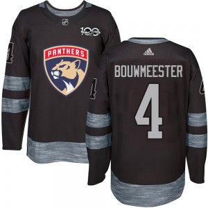 Men's Florida Panthers Jay Bouwmeester Black 1917-2017 100th Anniversary Jersey - Authentic