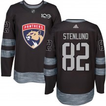 Men's Florida Panthers Kevin Stenlund Black 1917-2017 100th Anniversary Jersey - Authentic
