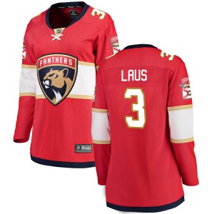 Women's Fanatics Branded Florida Panthers Paul Laus Red Home Jersey - Breakaway