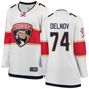 Women's Fanatics Branded Florida Panthers Alexander Delnov White Away Jersey - Breakaway