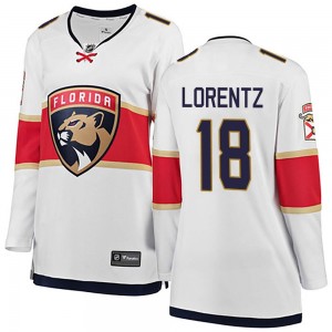 Women's Fanatics Branded Florida Panthers Steven Lorentz White Away Jersey - Breakaway