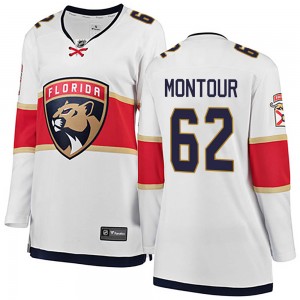 Women's Fanatics Branded Florida Panthers Brandon Montour White Away Jersey - Breakaway