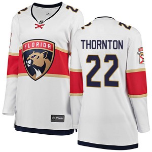 Women's Fanatics Branded Florida Panthers Shawn Thornton White Away Jersey - Breakaway