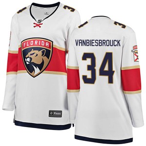 Women's Fanatics Branded Florida Panthers John Vanbiesbrouck White Away Jersey - Breakaway
