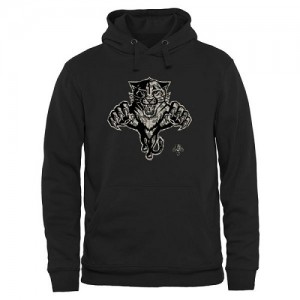 Men's Florida Panthers Black Rink Warrior Pullover Hoodie -